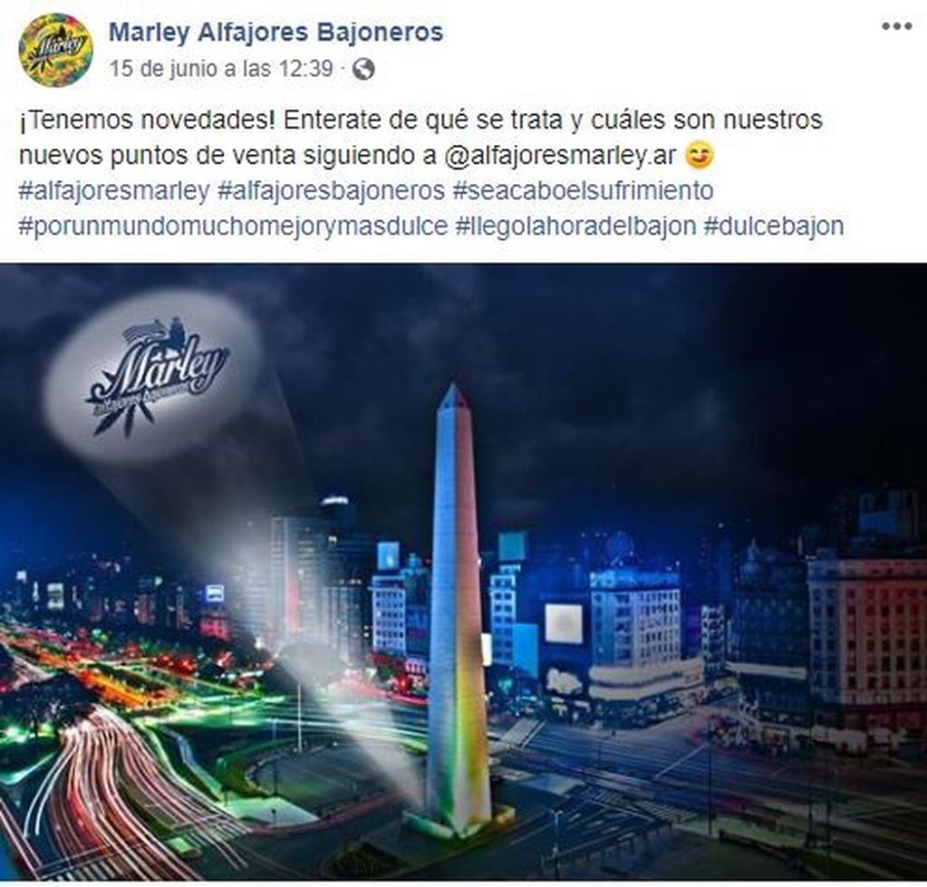 Los "alfajores bajoneros" llegan a la Argentina.