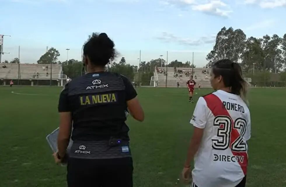 Julieta Romero debutó en la Primera de River Plate.