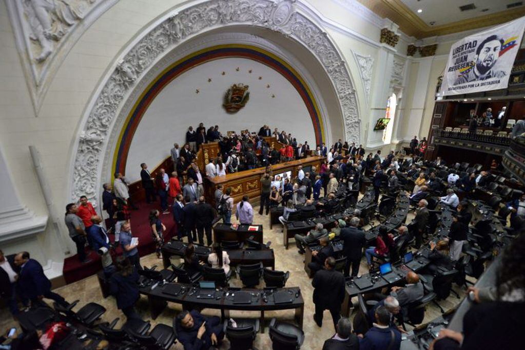 La votación en la Asamblea Nacional (Foto:AP/Matias Delacroix)