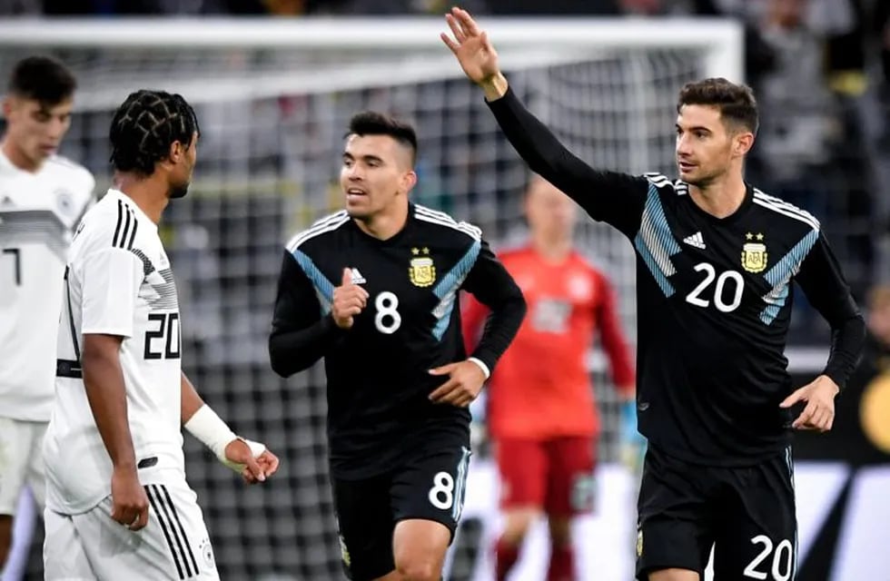 Argentina empató 2-2 ante Alemania en un amistoso en Dortmund. (EFE)