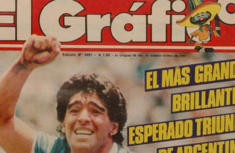 La tapa de la victoria argentina contra Inglaterra en el Mundial de México de 1986.