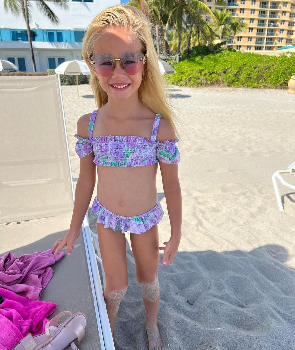 Matilda Salazar enterneció Instagram desde las playas de Miami.