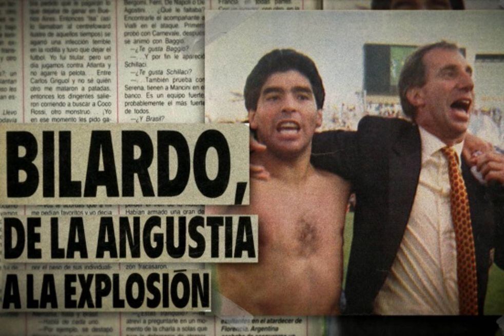 "Bilardo, el doctor del fútbol", es el título de esta serie (Captura de pantalla).