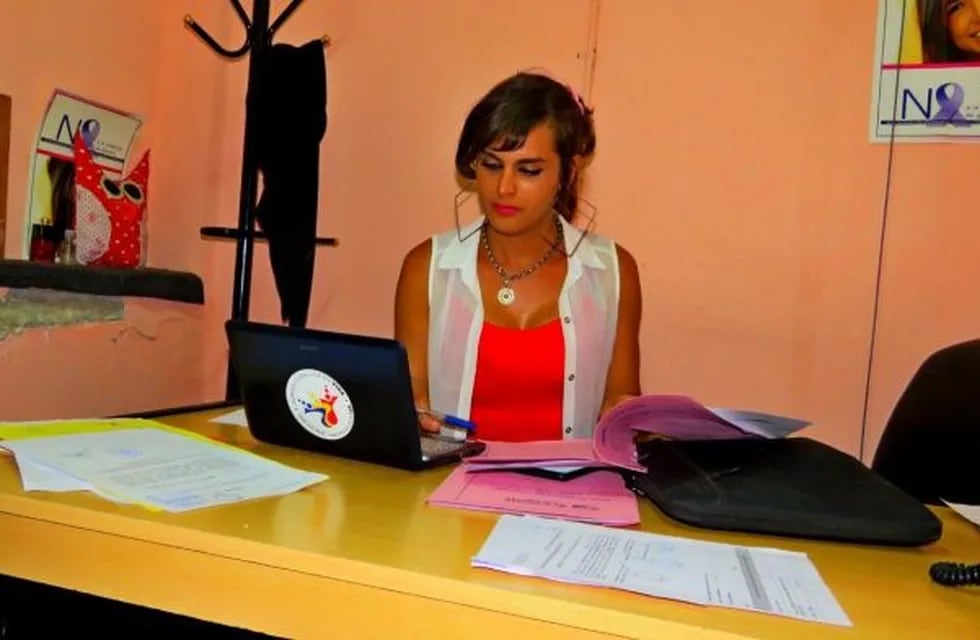 Angelina Bárbara Sánchez, se recibió el año pasado de Licenciada en Trabajo Social.