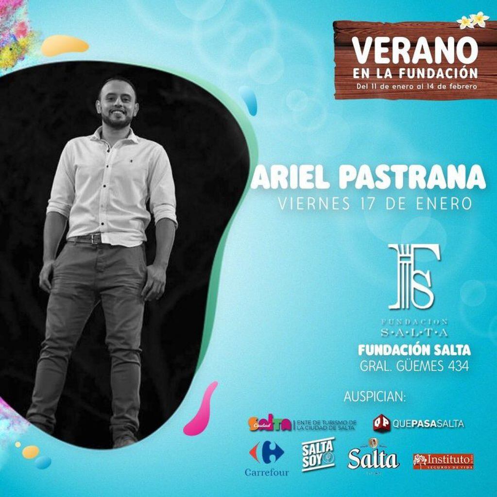 Ariel Pastrana en el Verano en la Fundación (Facebook Fundación Salta)