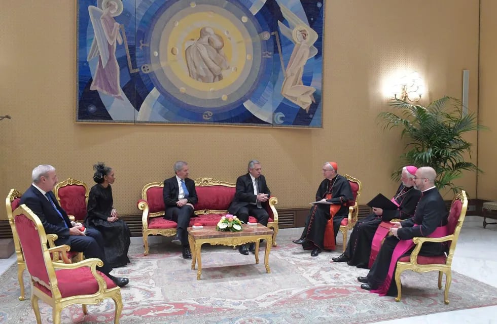 El Presidente y el Papa mantuvieron un encuentro en El Vaticano (Prensa Presidencia).