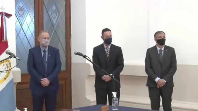 Marcos Corach, Roberto Sukerman y Juan Manuel Pusineri