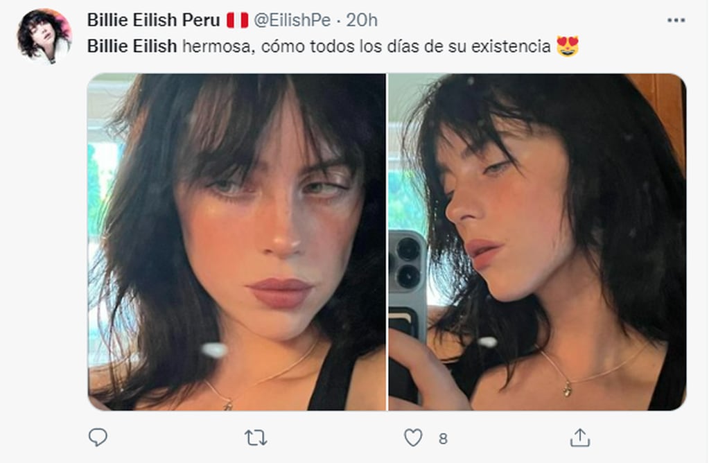 El cambio físico de Billie Eilish y la reacción de sus fans en redes sociales