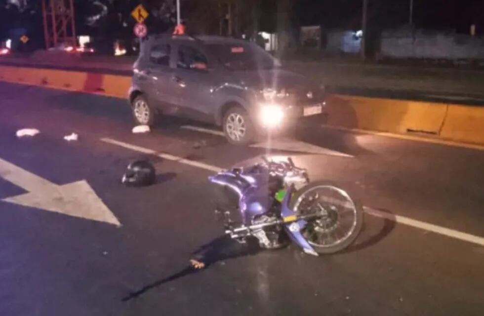 Un motociclista herido tras accidente vial en Posadas.