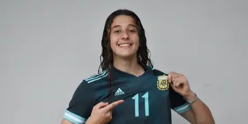 Margarita Giménez, en la Selección Argentina Sub 20.