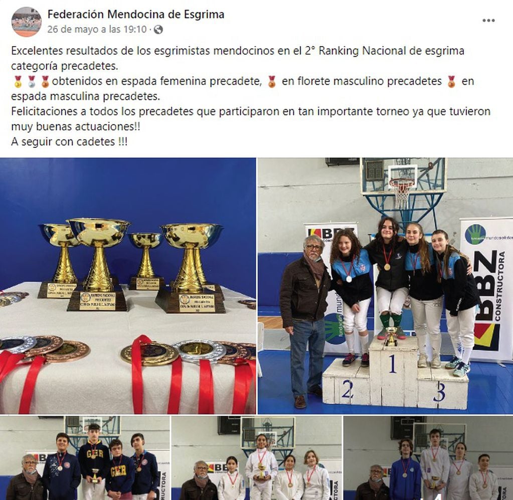 Torneo Segundo Ranking Nacional de Esgrima disputado en el club Universitario de Rosario.