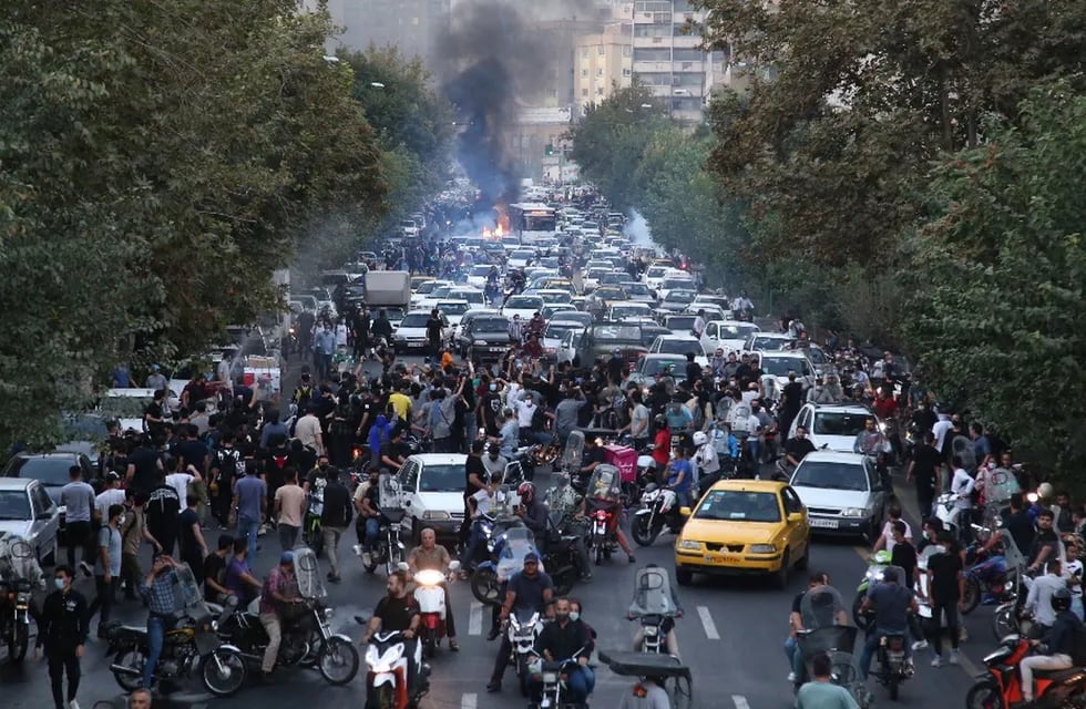 Las protestas que se llevan a cabo en Irán. Foto: Gentileza El País.