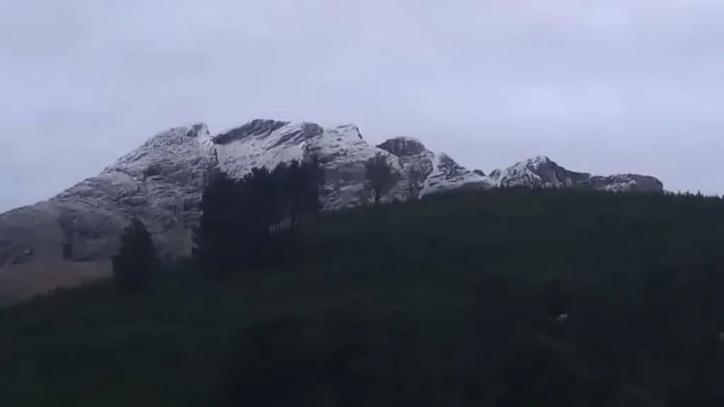 Primera nevada del año en Sierra de la Ventana