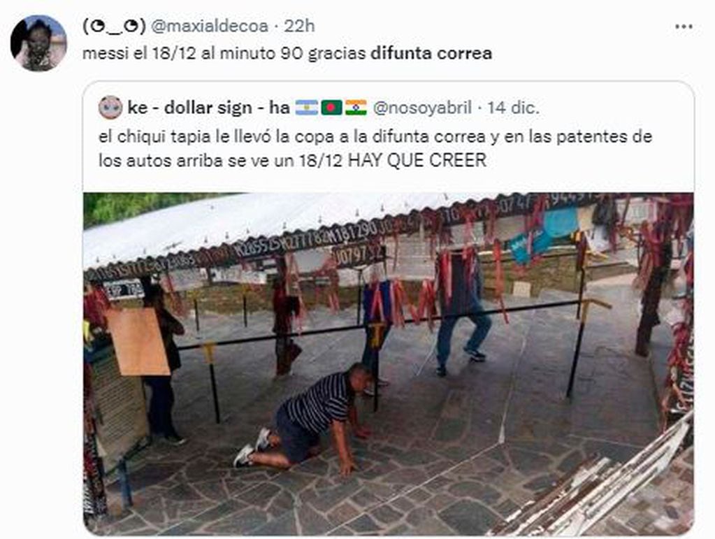 La foto viral del Chiqui Tapia en el santuario de la Difunta Correa que ilusiona a todos.