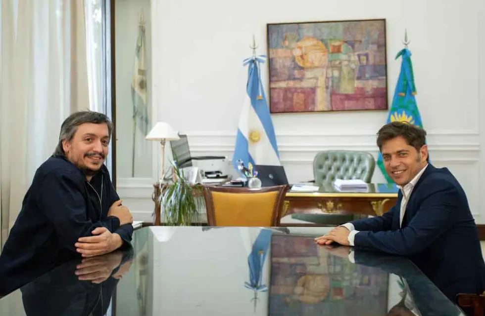 Axel Kicillof y Máximo Kirchner se reunieron en la casa de gobierno bonaerense con miras al 2023.