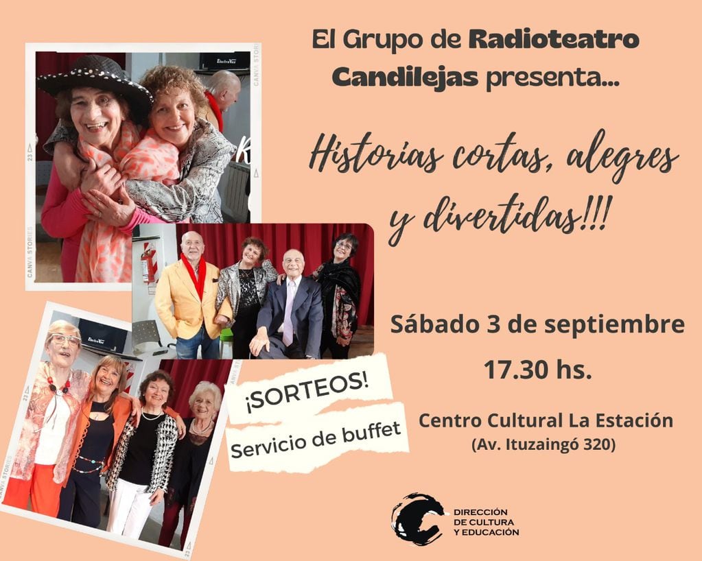 El grupo de Radioteatro Candileja se presentará en el CCE de Tres Arroyos