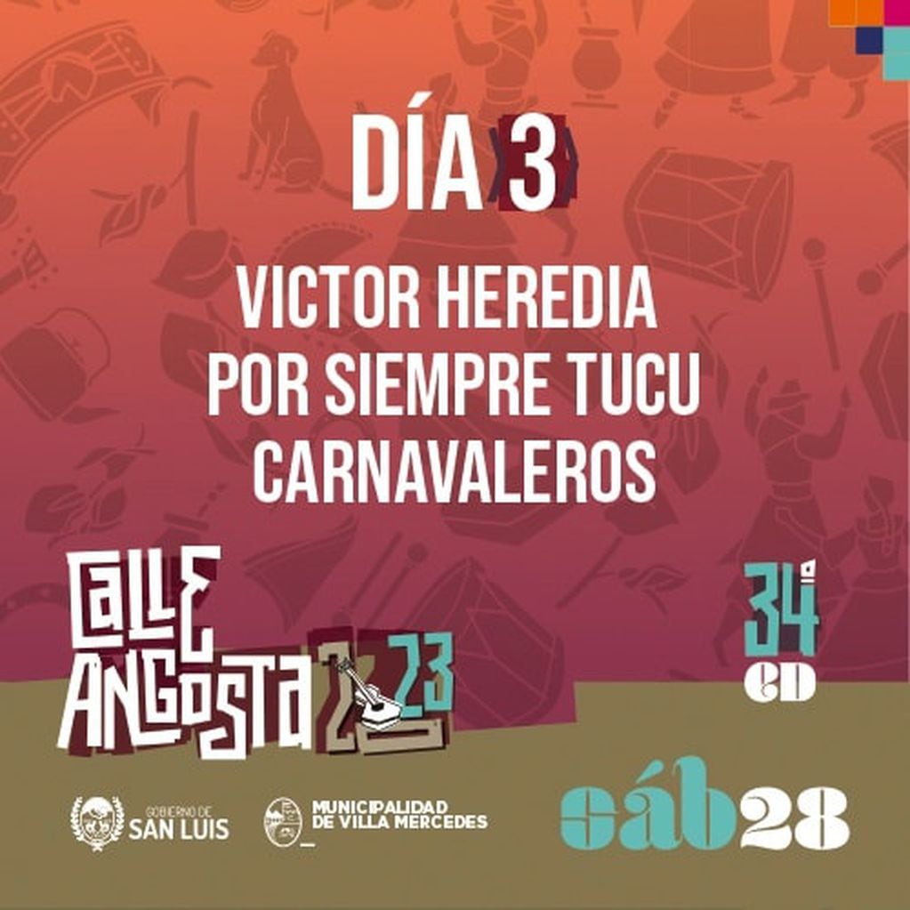 Festival de la Calle Angosta de Villa Mercedes 2023.