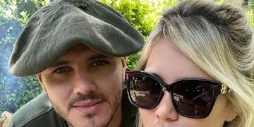 Mauro Icardi y Wanda Nara, cada uno con su estilo propio.