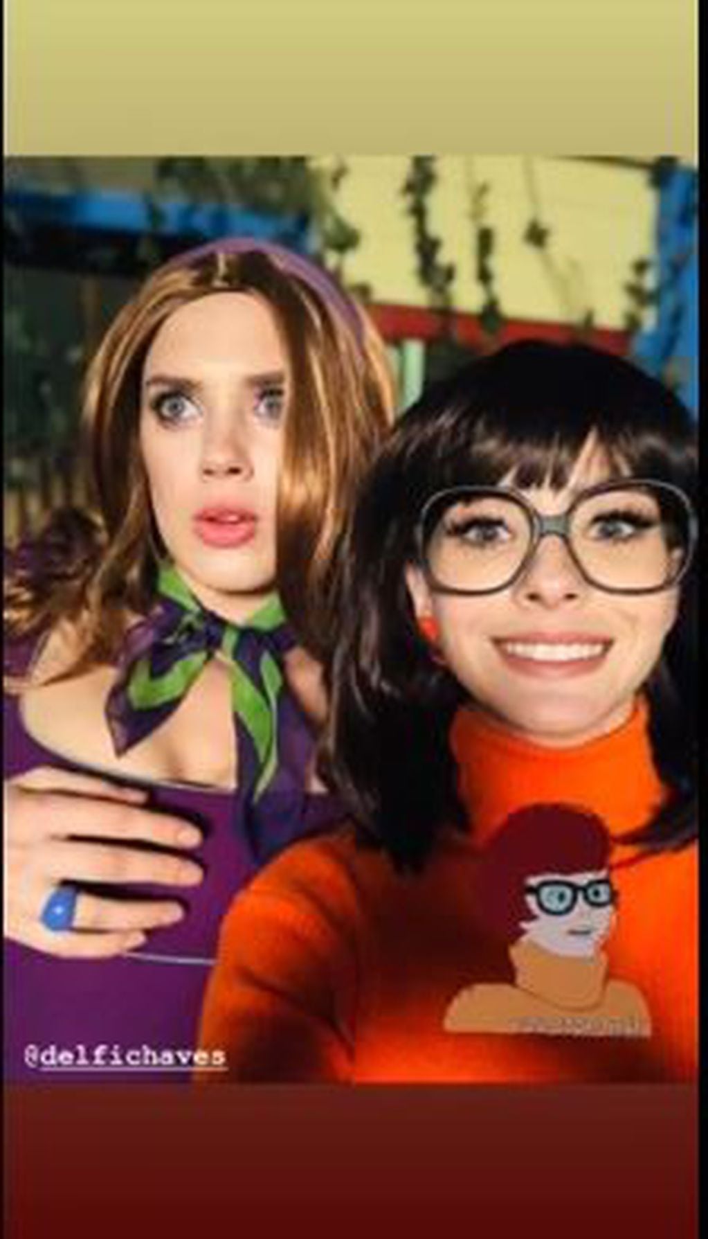 Delfi Chaves y la China Suárez se vistieron como personajes de Scooby Doo