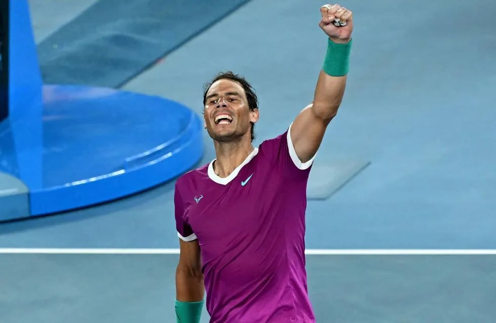 Nadal celebra una nueva final del Australian Open. Se enfrentará al ruso Daniil Medvedev  (AP)