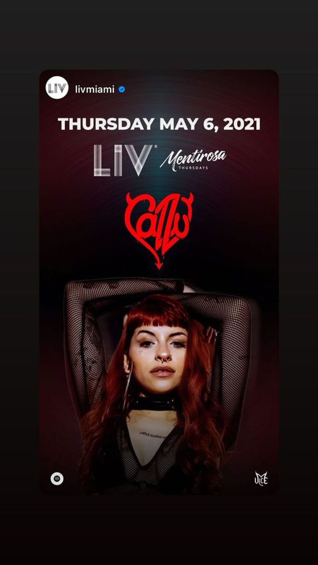 Cazzu estará en Liv Miami. (Instagram)