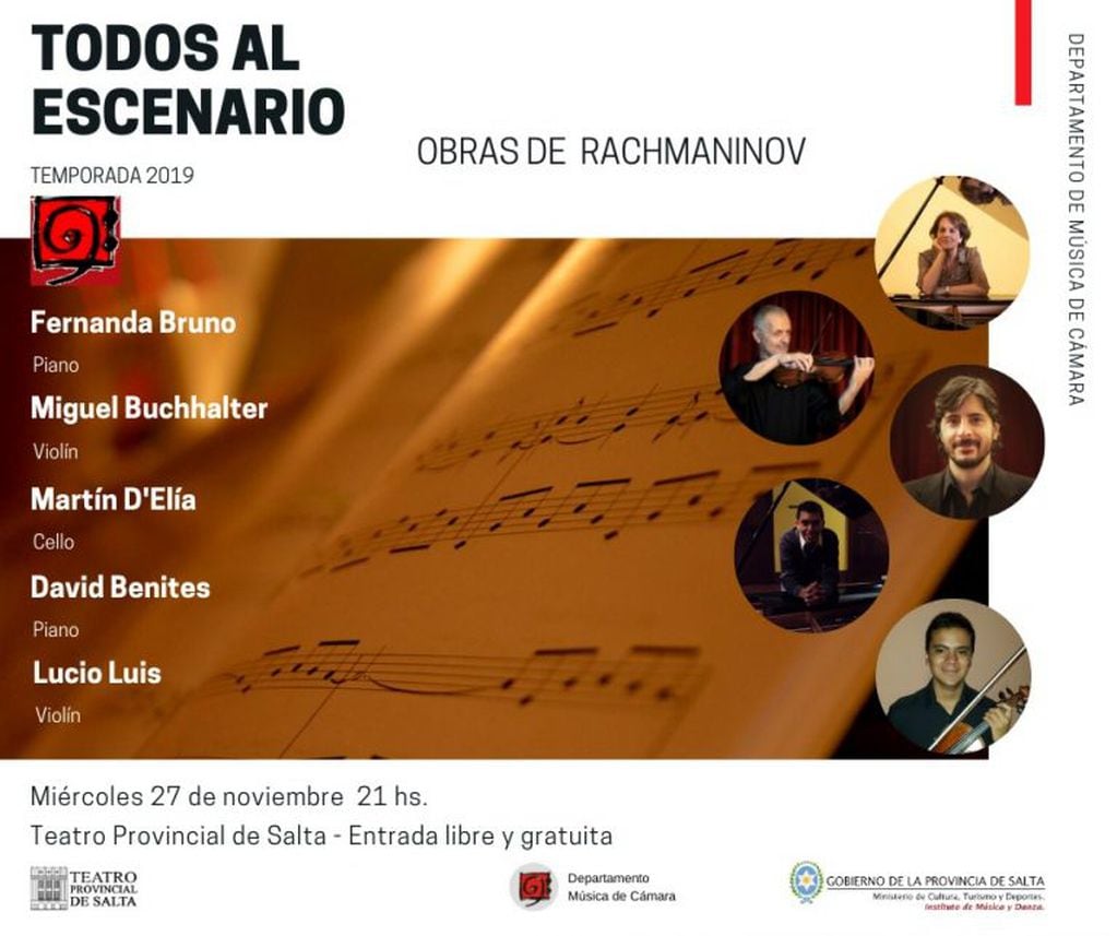 Orquesta Sinfónica de Salta, Obras de Rachmaninov (Teatro Provincial de Salta)