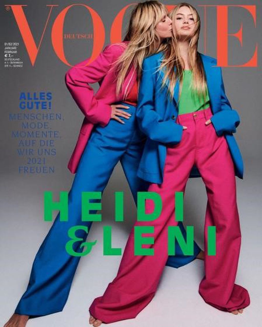 Leni y Heidi, juntas para la tapa de la revista alemana.