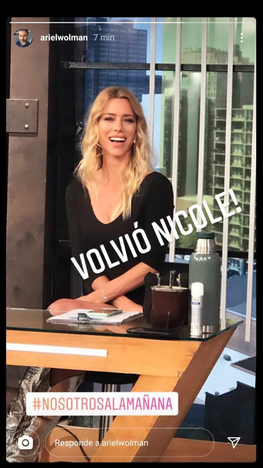 Nicole Neumann celebró su regreso a la TV reposteando una foto. (Instagram/@nikitaneumannoficial)