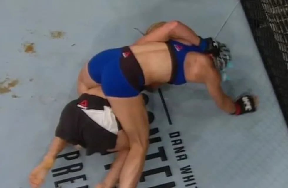 La luchadora de UFC Justine Kish defecó en plena pelea.