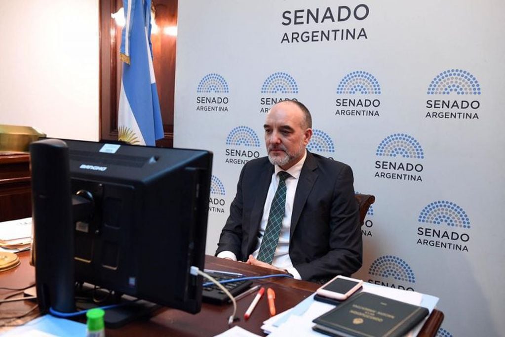 Martín Doñate, senador rionegrino del Frente de Todos, será el representante del Senado. (Twitter).