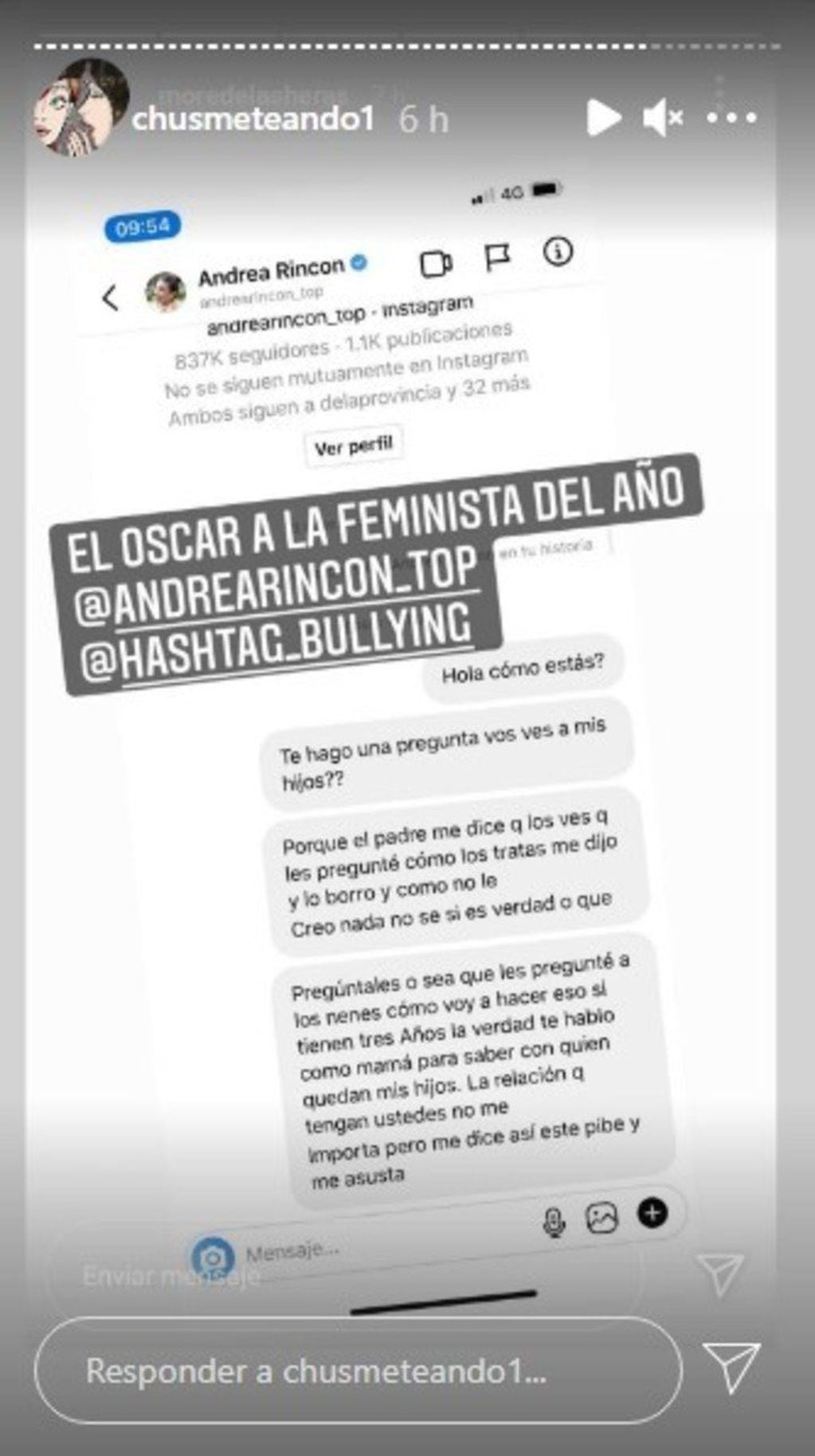 "El Oscar a la feminista del año", palabras de Morella de las Heras hacia Andrea Rincón