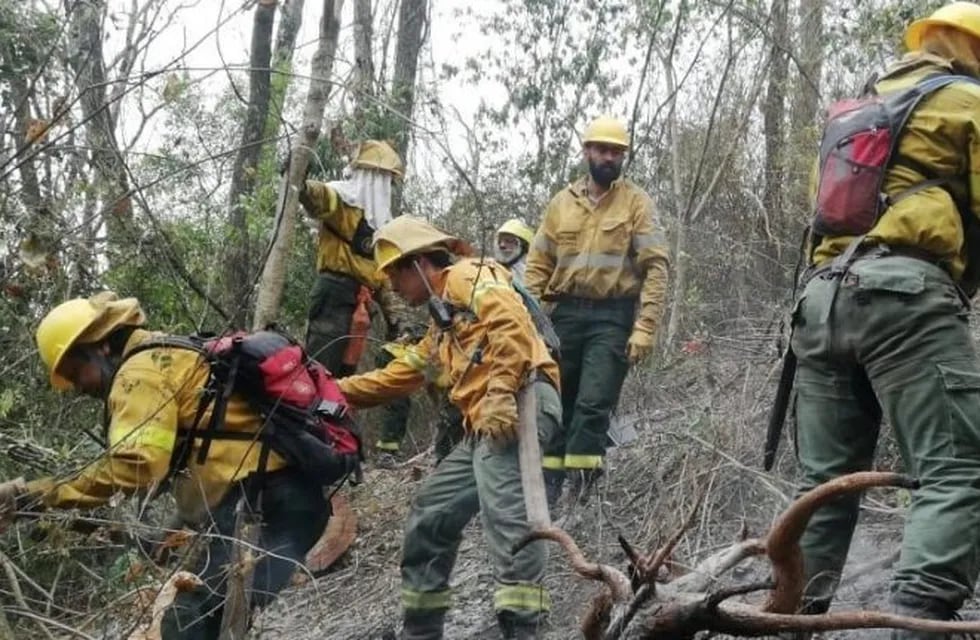 Brigadistas combaten incendios forestales en jujuy