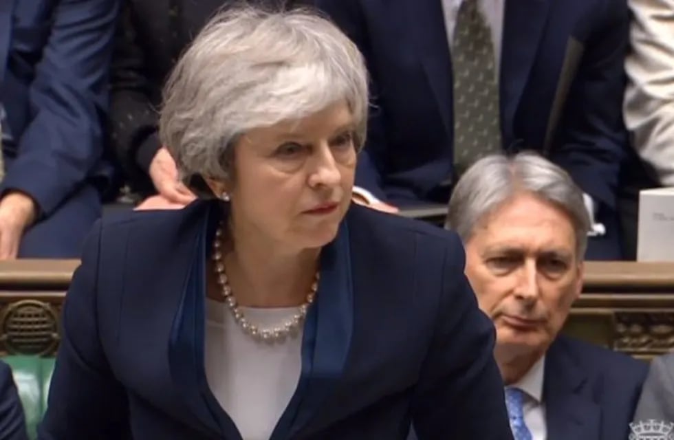 La primera ministra británica, Theresa May, habla sobre la crucial votación del acuerdo del \