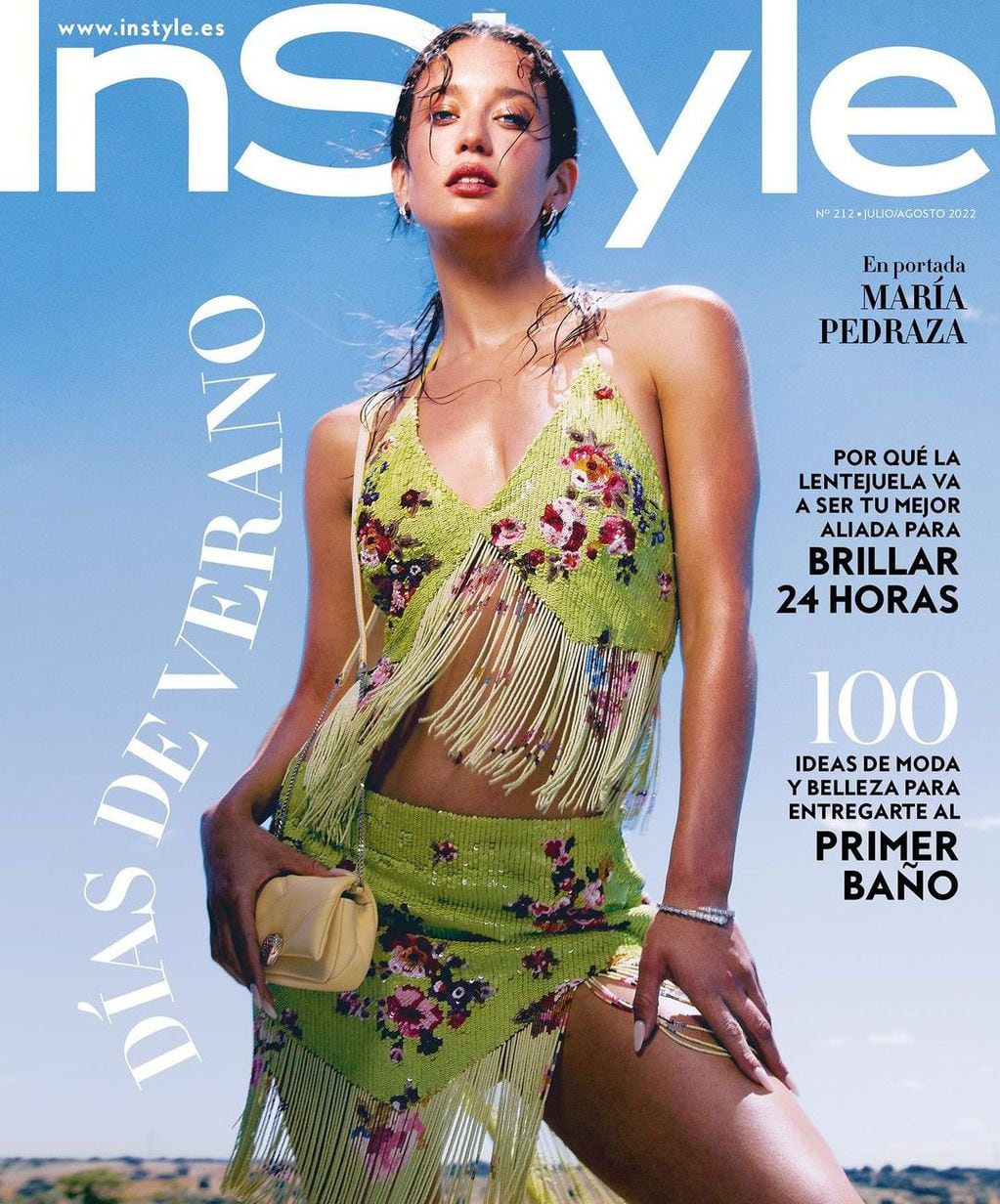 María Pedraza fue portada de la revista de moda femenina InStyle.