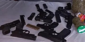Armas secuestradas en Rosario