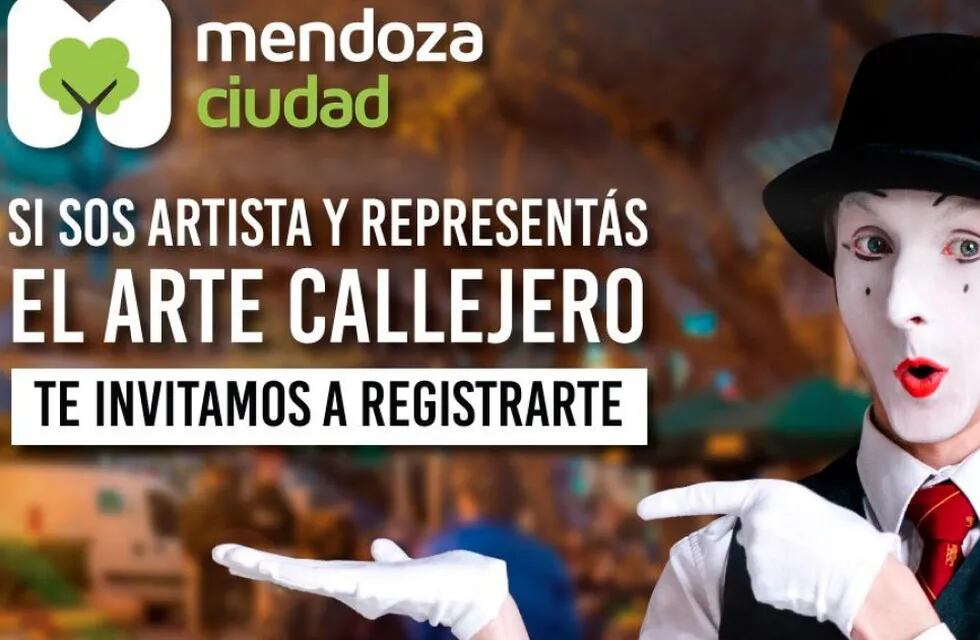 Los artistas callejeros que trabajan en las calles de la Ciudad de Mendoza deberán inscribirse a través de un formulario. Gentileza Municipalidad de la Ciudad de Mendoza