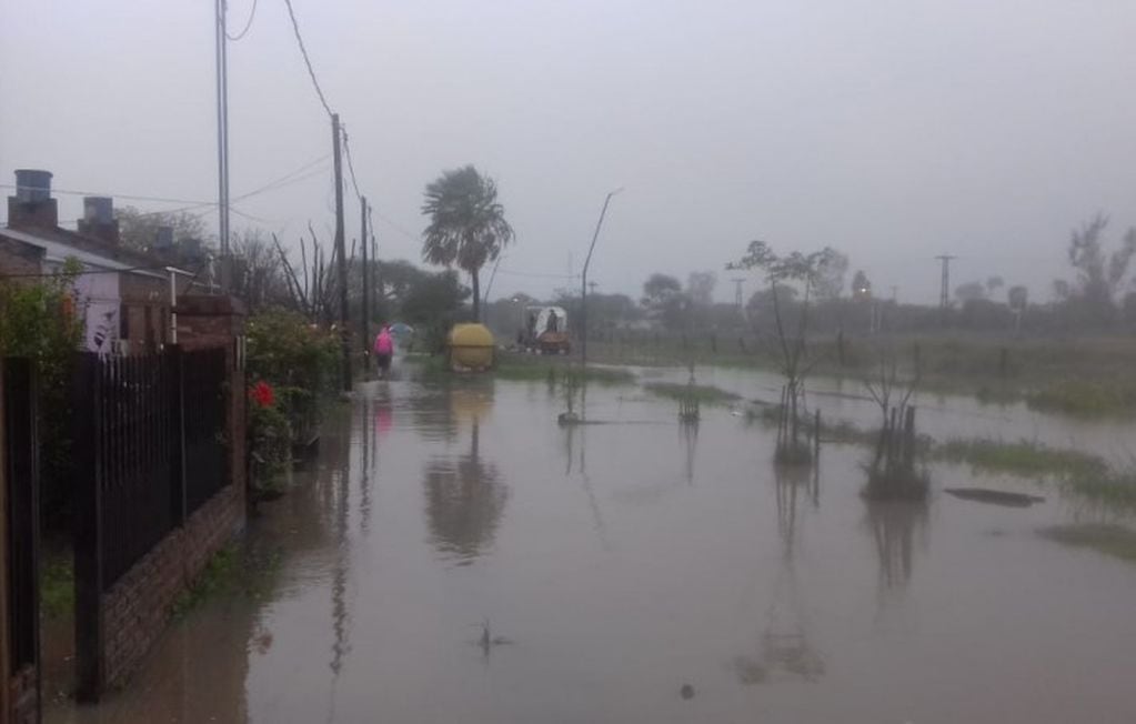 Las inundaciones taparon barrios enteros en el interior del Chaco. (Foto: Diario Chaco)