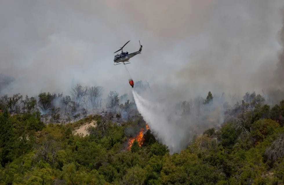 Incendio forestal en la zona de Cuesta del Ternero (Foto: Marcelo Martinez)