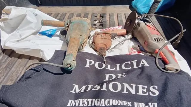 Recuperaron herramientas robadas de una obra en construcción en San Javier