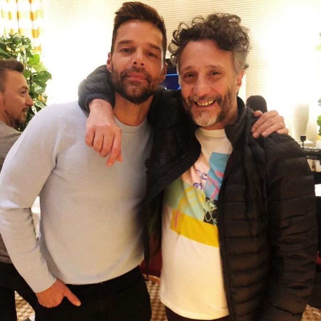 Fito Páez y Ricky Martin en Las Vegas (Instagram: fitopaezmusica)