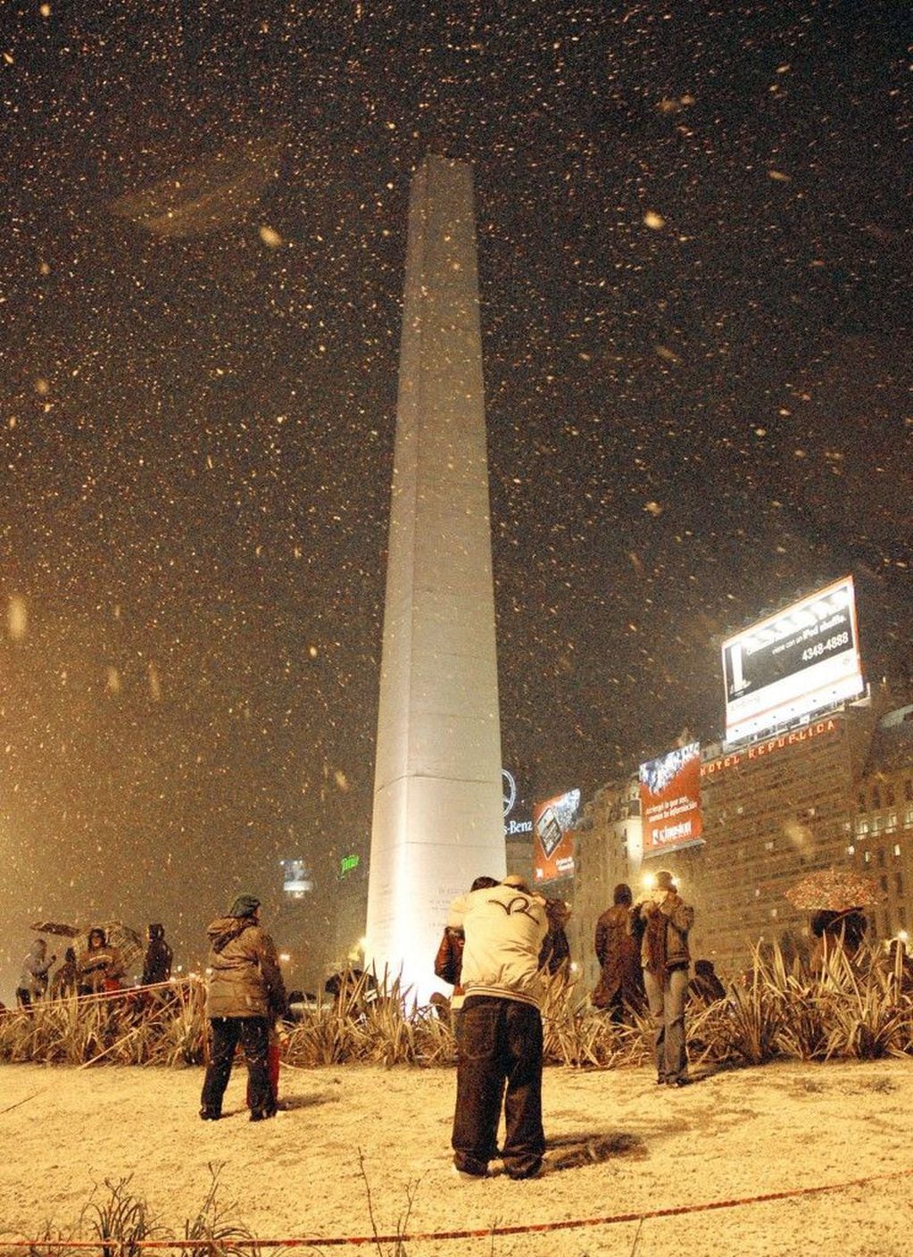 Última nevada en Buenos Aires.