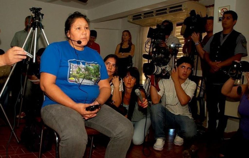 María Ovando, durante el juicio en el que fue absuelta en 2012. (Facebook)