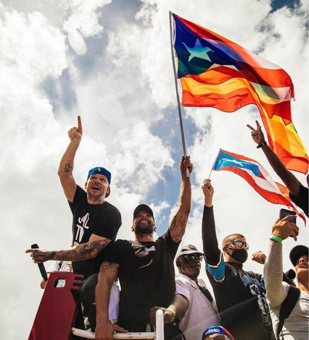 Los famosos en las protestas de Puerto Rico contra Ricardo Rosselló (Foto: Instagram)