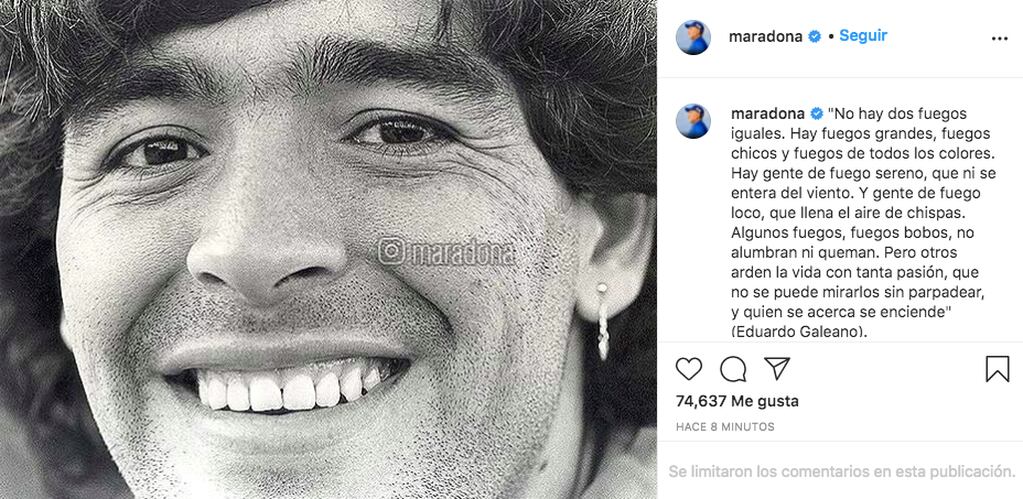 Los hijos de Diego Maradona mantendrán activas las redes sociales del 10.