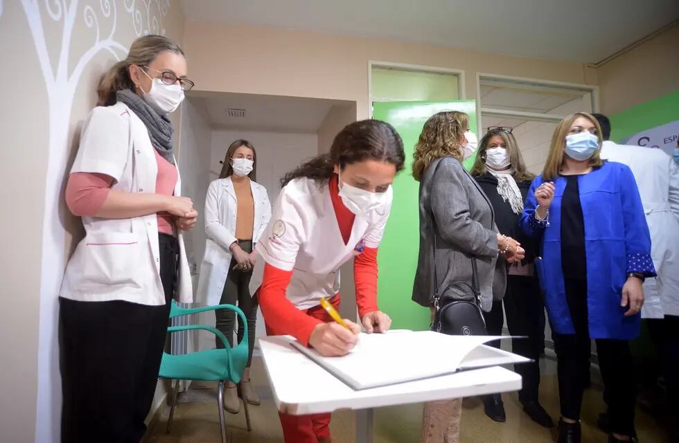 El Espacio amigo de la Lactancia Materna fuen inaugurado esta mañana en el Hospital Saporiti de Rivadavia. Gentileza