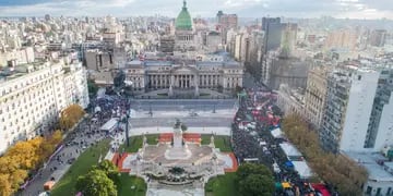 Manifestaciones a favor y en contra. Archivo / Clarín