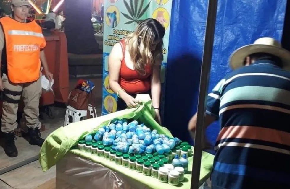 Un hombre vendía crema de cannabis en la Fiesta