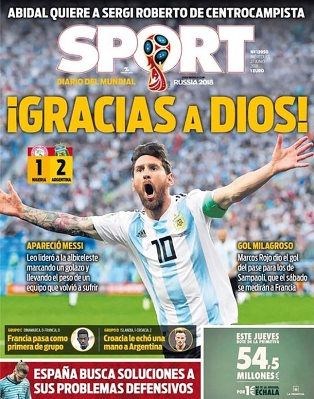Diario Sport, de España.
