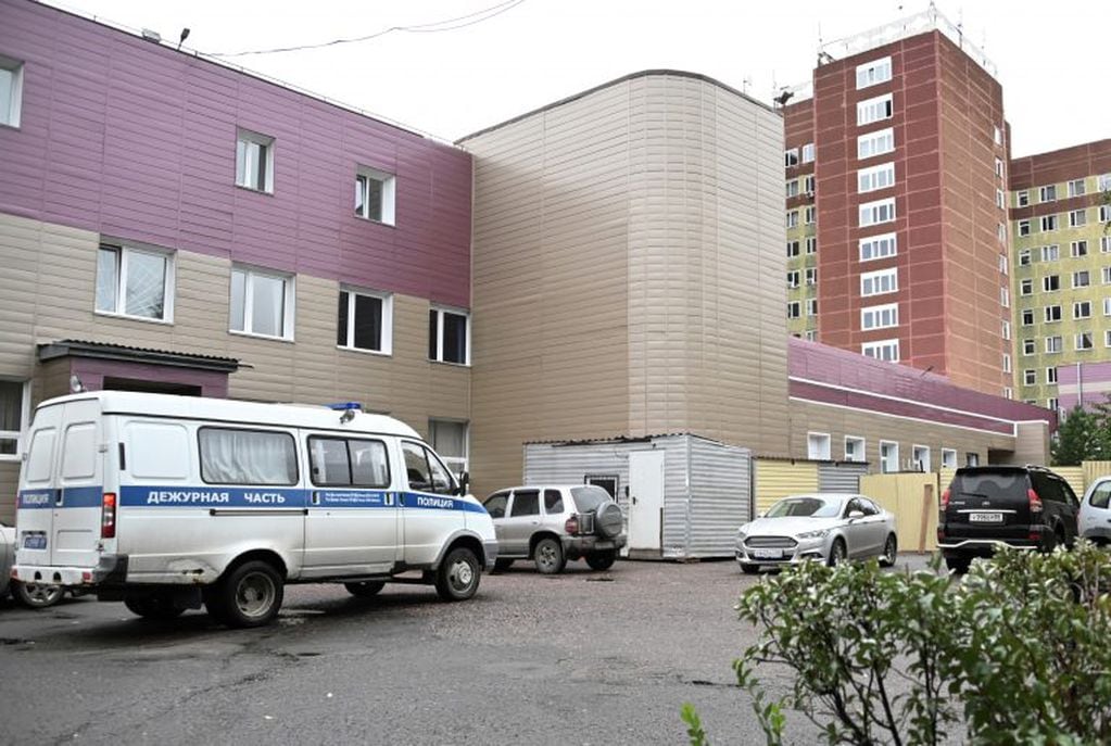 El City Clinical Emergency Hospital donde está internado Alexei Navalny (REUTERS/Alexey Malgavko)