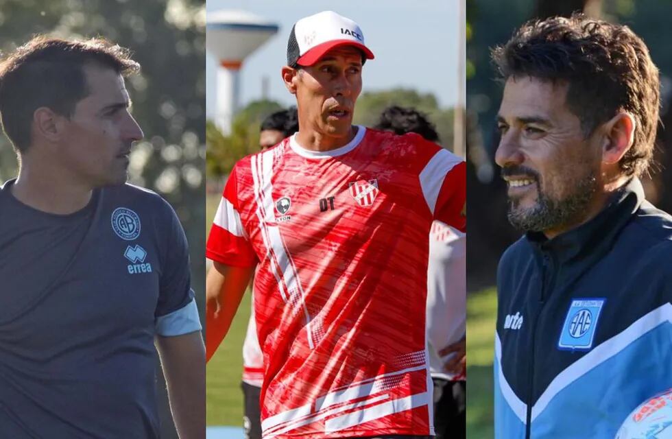 Guillermo Farré, Lucas Bovaglio y Seferino “Chepe” Flores son los DT que arrancarán dirigiendo Belgrano, Instituto y Estudiantes RC, respectivamente.